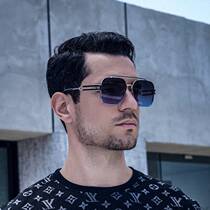2023 New Punk Style Sunglasses Mens Sun Protection Driving Diamond Cut Edge Sunglasses Glasses Shades