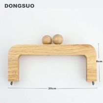 Bag Purse frame natrual wood wooden big clasp obag handle se