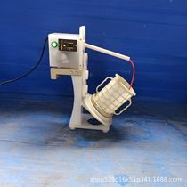 Portable open mouth straight round edge diagonal span 0 3mm mesh experimental electrochemical plating drum cage basket plating machine