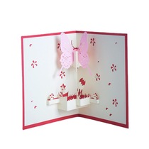 3D three-dimensional greeting card Teachers Day greeting card Birthday gift for mother Creative Valentines Day Coco Dee three-dimensional paper sculpture