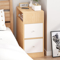 Bedside table simple modern ultra-narrow mini bedside table bedroom light luxury high-end narrow small storage cabinet