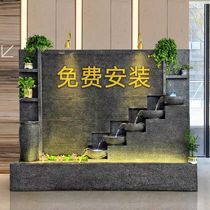Water curtain wall rockery flowing water wall screen partition fountain waterfall fish tank landscaping living room outdoor courtyard water system landscape