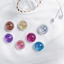 pop colorful liquid glitter phone holder stand for