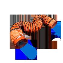 High temperature canvas steel wire telescopic hose smoking exhaust fan duct fan soft connection air guide ventilation duct