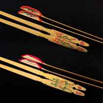 Teacher Lingling designed the butterfly dream dulcimer bamboo hammer keys for professional playing old bamboo sticks and leather pipes