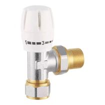 Radiator special copper temperature control valve angle valve PPR straight valve PERT aluminum plastic pipe 4 minutes 6 minutes 1 inch HVAC temperature