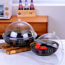 Bobo chicken blue and white porcelain basin supermarket pickle jar pickles stewed vegetable basin open stall thickened display bowl commercial ceramic with lid