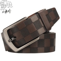 High quality mens genuine leather belt classic business pin buckle soft cowhide belt pants belt mens leather belt belt