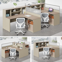 Financial staff screen office card seat desk simple office manual combination table and chair room home work station 2 offices