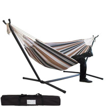 Swing outdoor removable outdoor camping hammock with bracket home indoor folding canvas swing portable