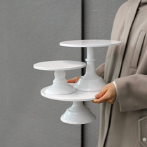 Wedding Dessert Table Main Cake Stand European White Simple Cake Tray Iron Dessert Stand Wedding Props None