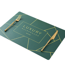 Light luxury placemats waterproof and oil-proof no-wash European and Western table mats insulation mats dish mats anti-scalding tea coasters for home use