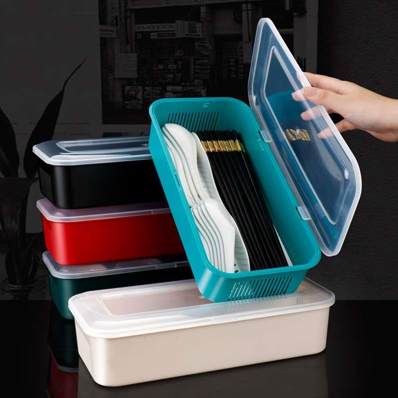 Chopstick cage with lid storage rack chopstick basket chopstick tube kitchen draining chopsticks spoon storage box storage box for home organization