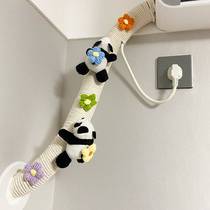 Living room air conditioning line blocking decoration bathroom beautification creative hemp rope line package sewer pipe balcony ugly artifact