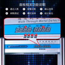 Metal security gate unit metal channel type 6 zone bar KTV school hospital detection mobile phone tool detection*