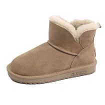 2023 new winter snow boots for women winter short fur integrated plus velvet womens boots thickened short boots non-slip cotton shoes