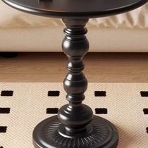 Nordic iron coffee table small living room creative sofa small side table home light luxury black round table