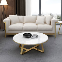 Nordic marble round coffee table light luxury modern creative living room internet celebrity coffee table small apartment living room coffee table table