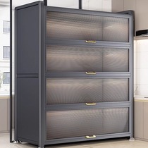 Sideboard storage cabinet kitchen shelf floor-standing multi-layer home living room with door microwave storage cabinet