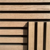 Polyester fiber wood strip sound-absorbing board environmentally friendly grille sound insulation board wood veneer wall decoration conference room background wall panel