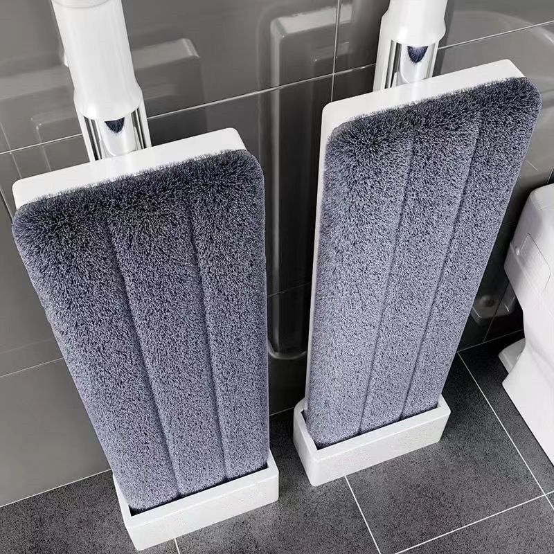 Mop for Home Use, Flat Type, Hands-Free, Lazy Spin Mop with Bucket, Suitable for Tile and Wood Floors, Dual-Use for Dry and Wet Cleaning