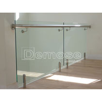 Douyin community balcony protective railings terrace stainless steel handrails column railings tempered glass baffle rails