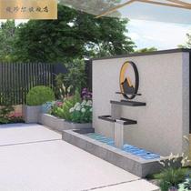 *Roulan water curtain wall flowing water wall fish pond flowing water screen waterfall outdoor courtyard modern garden water feature stainless steel