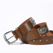 Japan FC New Years Retro Style Womens Belt Denim Long Skirt Dress Accessories Belt Literary National Style Belt