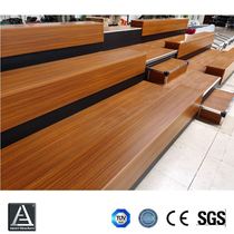 Gymnasium floor 6 wood grain board benches telescopic stands ladder folding movable stands mobile stands