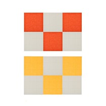 Polyester fiber sound-absorbing panels Kindergarten living room interior decoration Jiugongge self-adhesive wall stickers 6-piece set