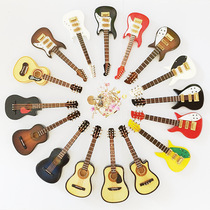 10cm mini guitar model gift living room decoration electric guitar ukulele instrument model ornaments