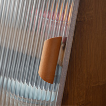 Japanese desktop sideboard glass door display cabinet kitchen countertop cup storage rack home mini kitchen cabinet solid wood