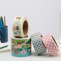 Colorful printed water-free kraft paper sealing tape cartoon cute corgi decorative tape express packing tape