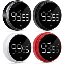 Rotating timer LED large screen electronic timer student kitchen baking reminder magnetic digital alarm clock