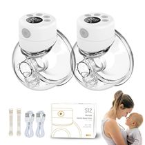 2 1pcs S12 Wearable Electric Breast Pump Silent Invisible Ha