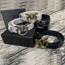 2024 Genuine Leather Swallow Belt Shuangfeiyan Metal Cowhide Belt Fashionable and Versatile Genuine Leather Womens Belt