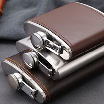 304 stainless steel hip flask Russian hip flask portable hip flask outdoor hip flask portable hip flask factory direct sale