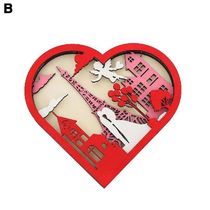 Heart-shaped Wooden Decoration Romantic Heart Shaped Wooden