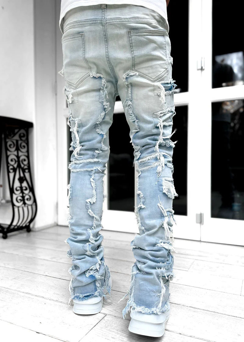 men's stretch straight jeans - Taobao product photo 7