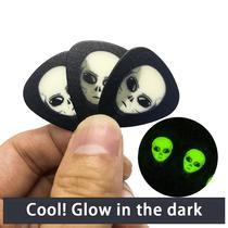 new5pcs 0 71mm Luminous Guitar Picks Rock Alien Luminous Ple
