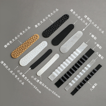 Clothing store clothes hanger anti-slip wood clothes hanger anti-slip strip anti-slip transparent silicone anti-slip cover plastic clothes hanger anti-slip mat