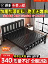 (Hong Kong free shipping) Iron bed double bed home 1 5 iron frame bed single bed simple modern 1 2 meter bed out