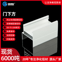 Purified aluminum profile 100-level dust-free workshop aluminum alloy profile door frame supporting aluminum material under the door