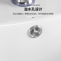 Internet celebrity column wash basin simple floor-standing bathroom small apartment column basin home balcony ceramic wash basin