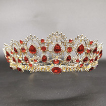 2023 new crown accessories crown tiara bridal jewelry hair accessories wedding headband large crown hot model