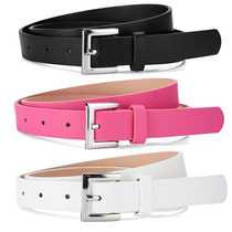 New womens pin buckle belt fashionable simple dress decorative belt womens all-match jeans belt