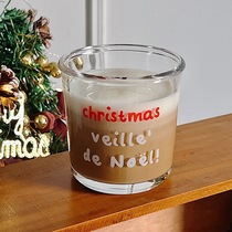 Bolimei Christmas glass Christmas Christmas cold brew cup dessert cup ins Feng Shui cup