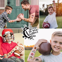 Cross-border new football tattoo stickers waterproof and sweat-resistant World Cup Super Bowl fan club party temporary stickers