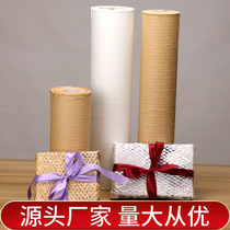 Manufacturer Amazon Kraft Paper Honeycomb Grid Paper Cosmetic Packaging Paper Buffer Moisture-proof and Shock-proof Honeycomb Paper