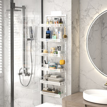 No punching six-layer bathroom rack wall-mounted storage rack toilet bathroom storage rack washbasin wall storage rack